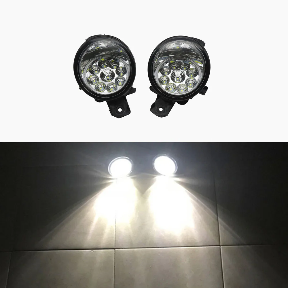 2x (Right + Left) Fog Lamp Assembly LED &amp Halogen Light For Nissan March Micra K12 K13 2002-2016 DRL Daytime Running | Автомобили и