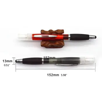 

10Pcs 3 in 1 Empty Refillable Perfume Bottles Spray Ballpoint Pen Alcohol Spray Mister Gel Pens Touch Screen Stylus Pen