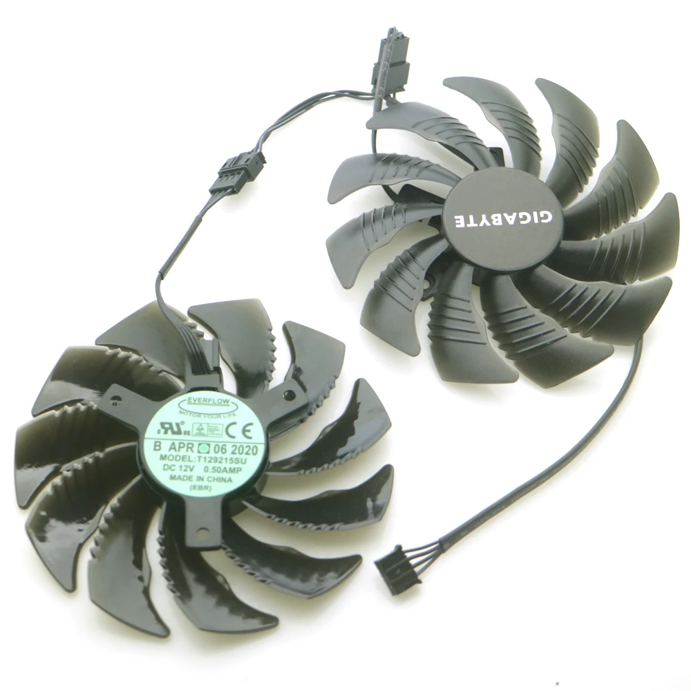 Placa Gráfica Ventilador de Refrigeração T129215su 12v 0.50a 86 mm Vga Rtx 2060 Gtx1650 1660 1660ti Windforce - Imagem 4