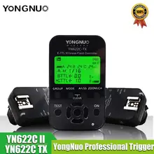 Yongnuo YN-622C II триггер YN622C-TX ЖК-контроллер ETTL Беспроводная вспышка триггерные приемопередатчики для Canon Yongnuo Flash