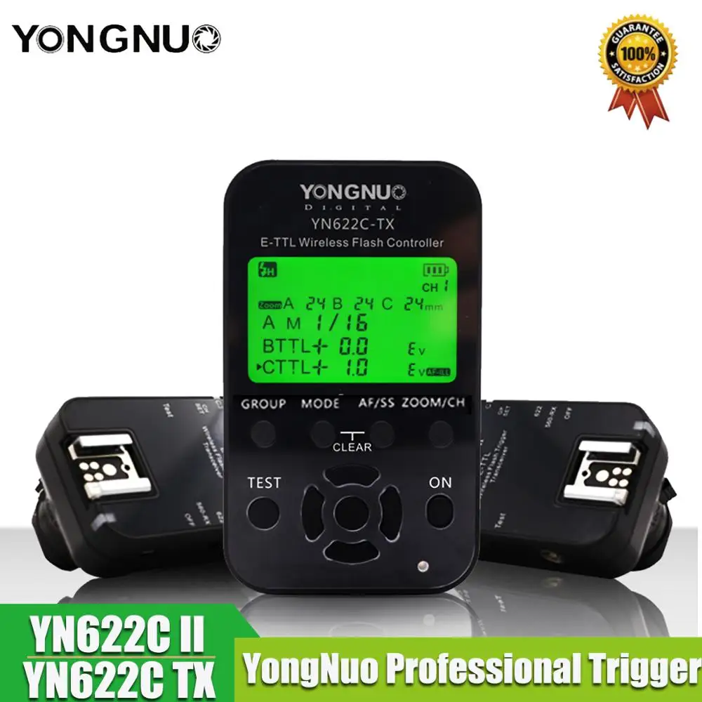 Yongnuo YN 622C II триггер YN622C TX ЖК контроллер ETTL Беспроводная вспышка триггерные