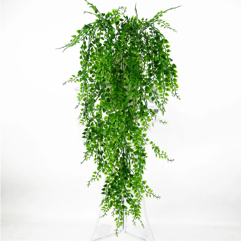 Plastic Artificial Fake Ivy Hanging Vine Green Plant Leaf Home Garden Wall Decor Environmentally friendly plastic materials