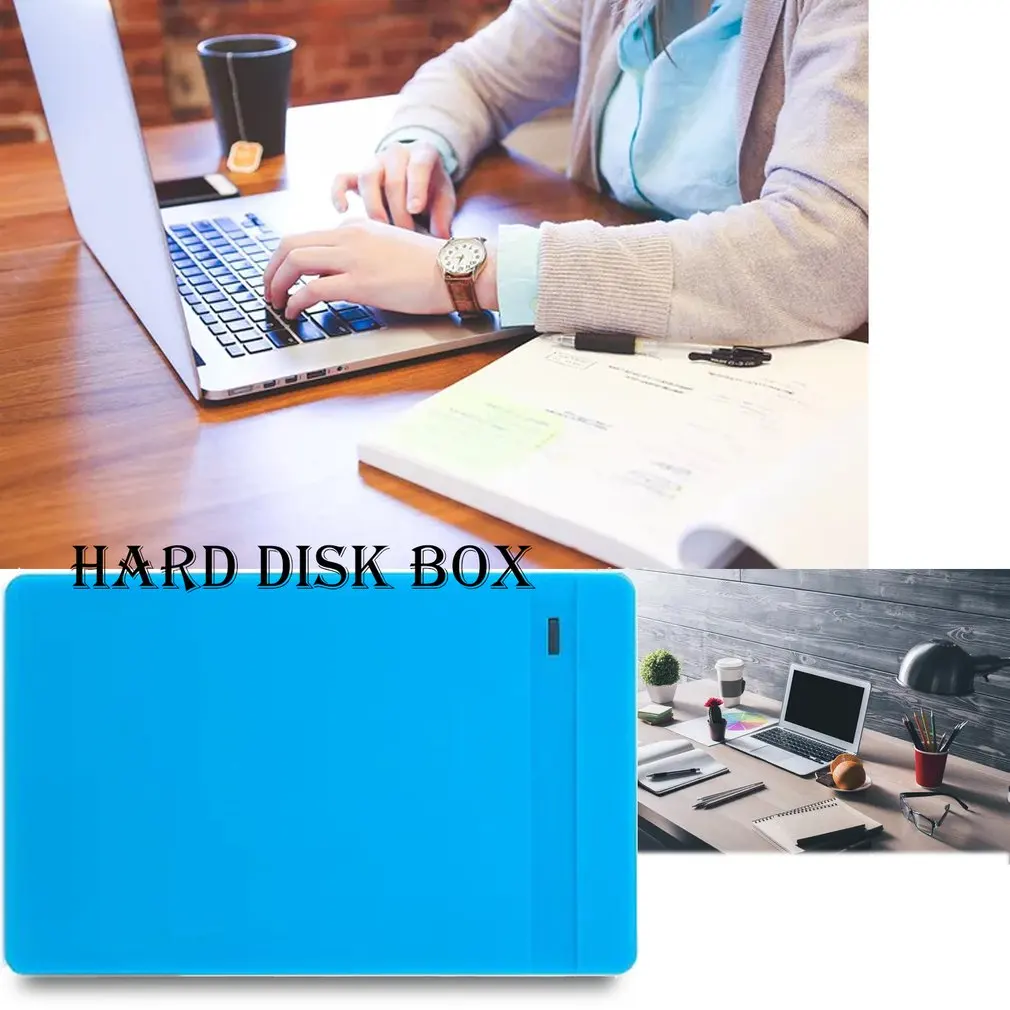 Жесткий диск корпус мобильный жесткий диск коробка USB3.0 к SATA Hardisk с USB C кабелем для Windows для Mac OS