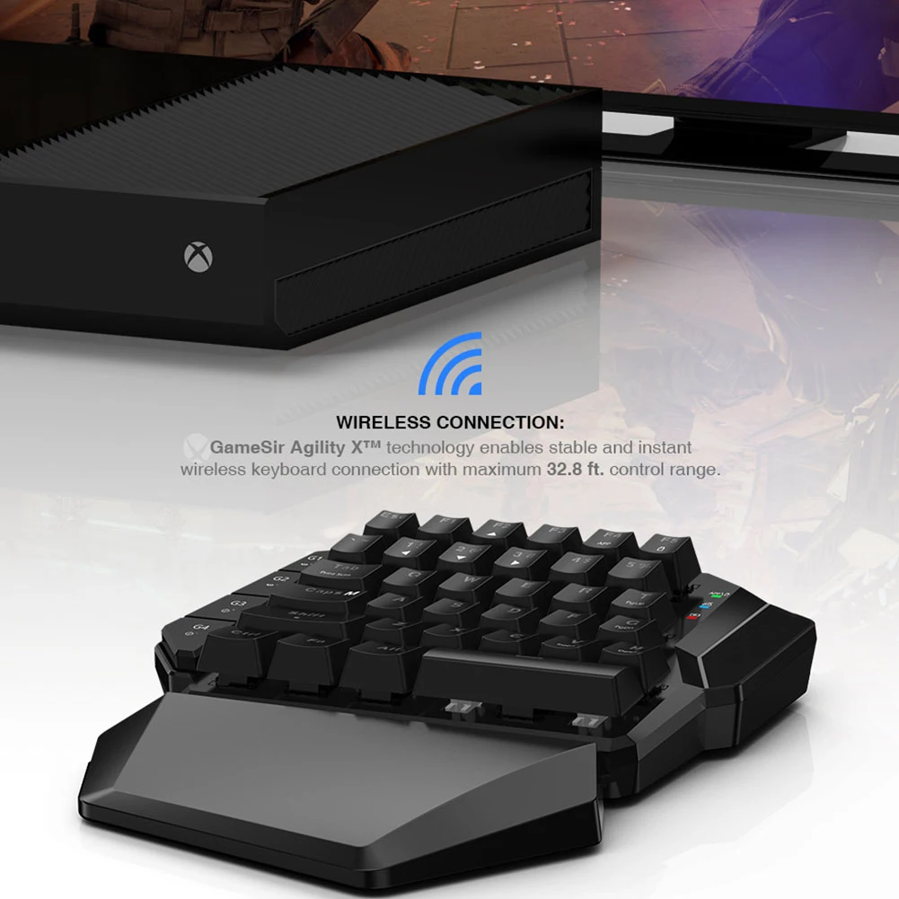  With Palmrest Gaming Keyboard Connector Wireless Converter Mouse Adapter Set Plug And Play Universa