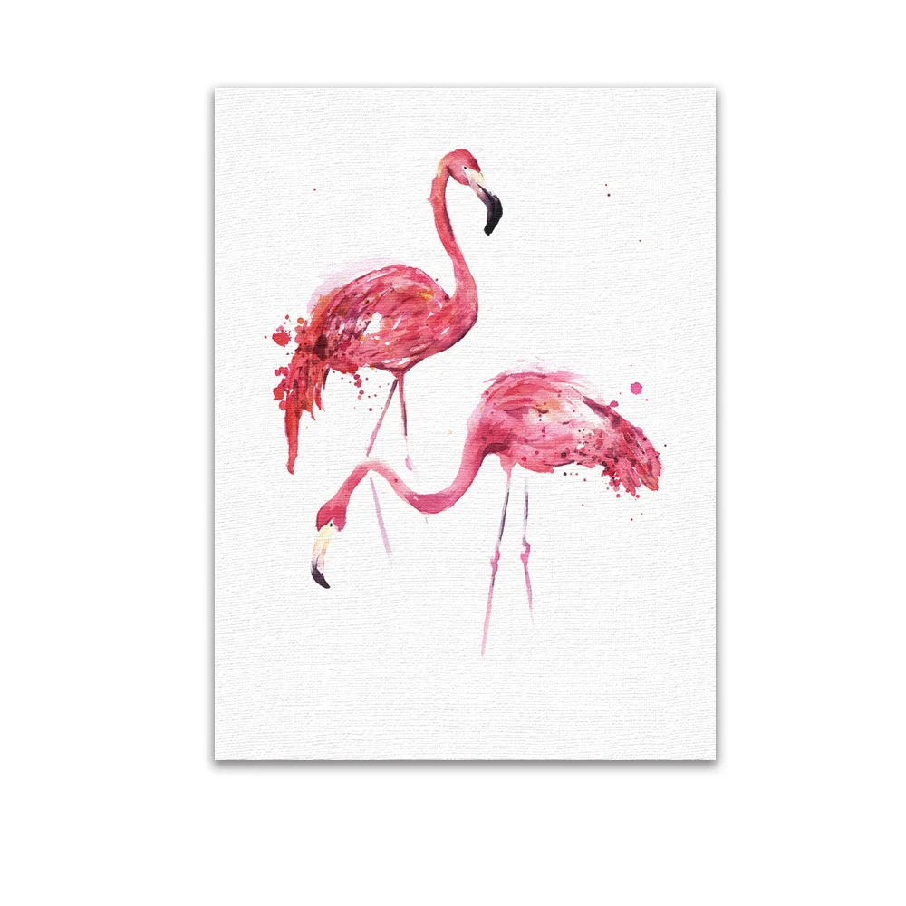 

Because of Northern European-Style Cartoon Decorative Painting Animal Decorative Painting Flamingo Library Wall Painting CHILDRE