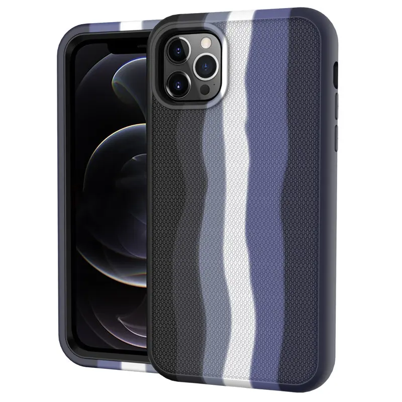 Shockproof Matte Phone Case For iPhone 12 11 Pro Max XR X XS Max 7 8 Plus SE 2020 Armor Bumper PC Rubber 2 in 1 Hard Back Cover case for iphone 13 mini