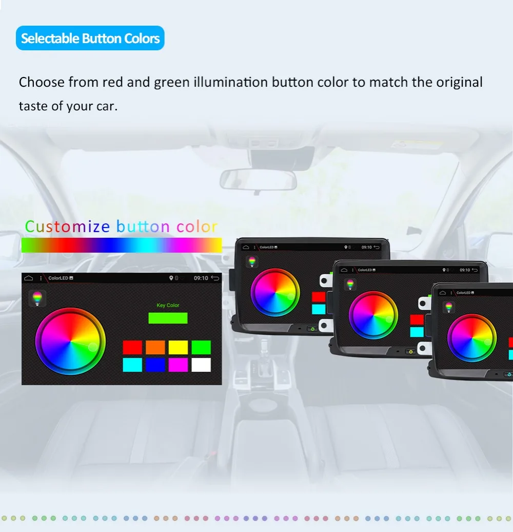 Top 1 DIN Android 9.0 8 Inch Car DVD Player For Dacia/Sandero/Duster/Renault 2 Logan 32G ROM 3G/4G/WIFI/BT/USB GPS Navigation Radio 7