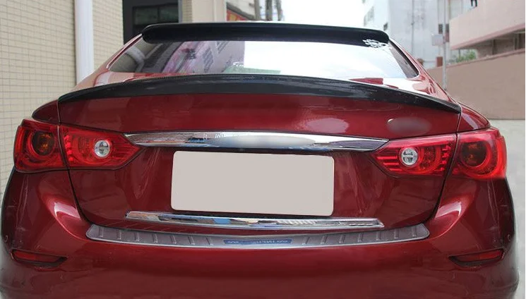 Для Infiniti Q50 Q50S спойлер для губ крыло из углеродного волокна заднее крыло багажника