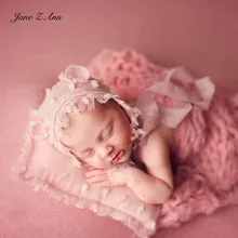 Джейн Z Ann новорожденный реквизит для фотосъемки Детские фотографии галстук-крашеный хлопок конопляная шапка-подушка поза набор аксессуары для студийной съемки