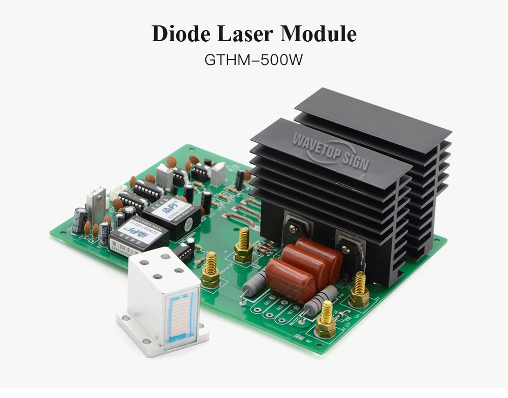 WaveTopSign диодный лазерный модуль GTHM-500w и источник питания для удаления волос
