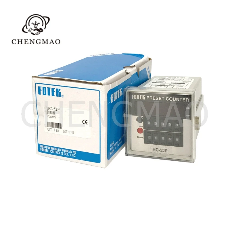 

HC-52P Taiwan Fotek DIN 72*7 2 Counter Multifunction High Speed Response 0.1MS Five-Digit Preset