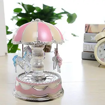 

Merry Go Round Music Box Carousel Music Box Musical Box Horse Kids Toy Wedding Clockwork Romantic Exquisite