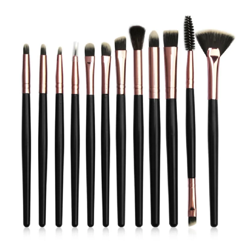 

Shopify-Dropshipping 12pcs/lot Makeup Brushes Set Eye Shadow Blending Eyeliner Eyelash Eyebrow Brush Pro Makeup Brush