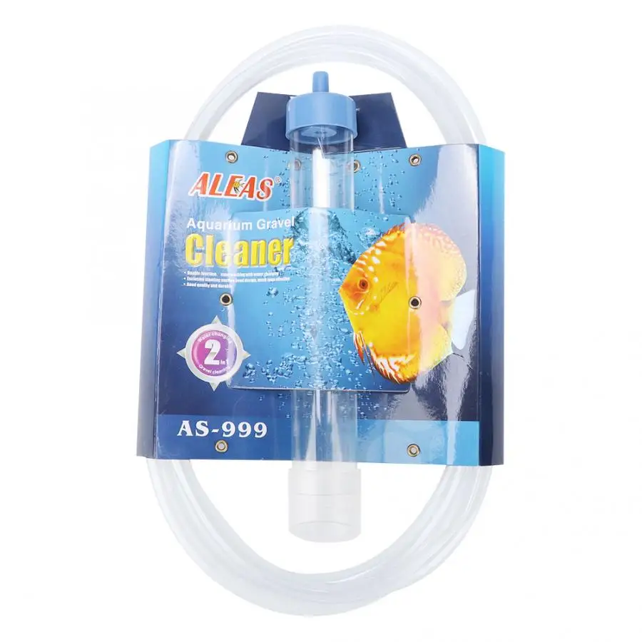 New PVC Small Fish Tank Cleaner Changing Water Tube Professional Pump Cleaning Tool Aquarium Kit Floating Brush Tools