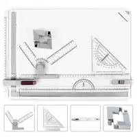 MyLifeUNIT A3 Drawing Board Drafting Board Straightedge Drafting T Square Protractors Adjustable Angle Art Drawing Tools
