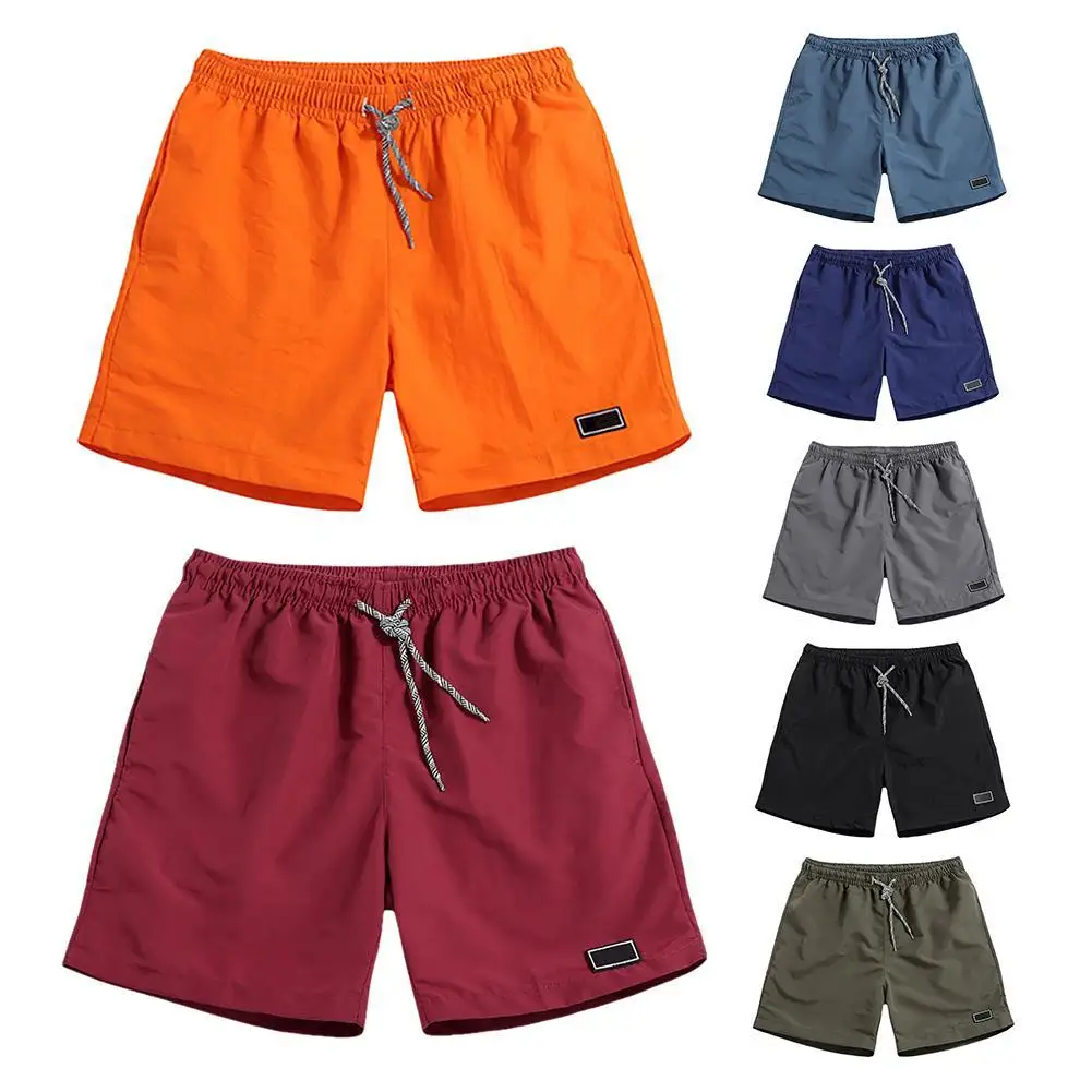 Gran venta Pantalones cortos de Color liso para hombre, Shorts informales para correr, de secado rápido, de talla grande, M-5XL ezYoMZBa6DE