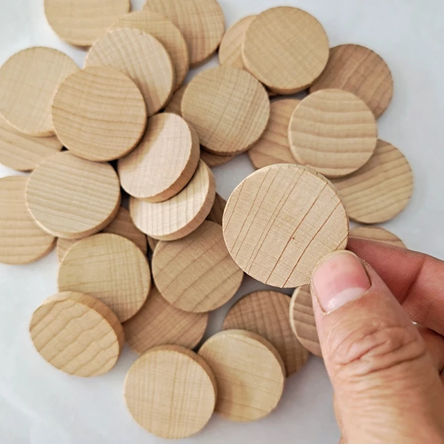 30pcs 4 Inch Wood Circles For Crafts Unfinished Wood Rounds Wooden Cutouts  For Crafts, Wooden Circles For Kids Painting