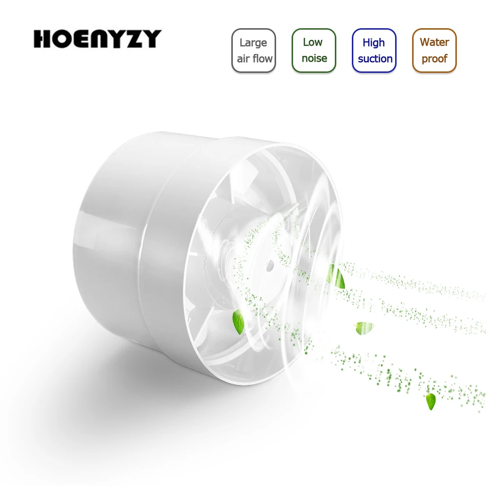 Silent Inline Pipe Wall Duct Fan Bathroom Kitchen Air Ventilator Toilet Extractor 4/5/6 Inch 220V 100/125/150mm ventilation fan