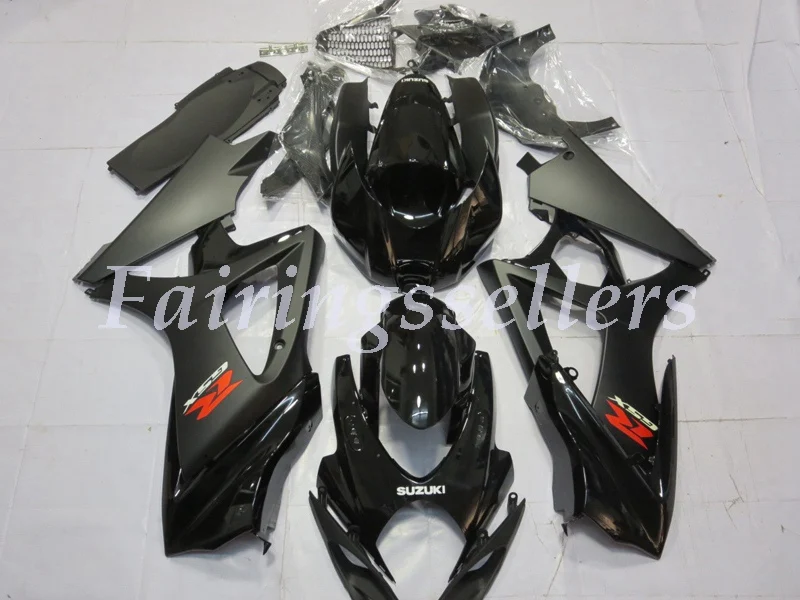 Matte Black, Gloss Black - GSXR 1000 07-08