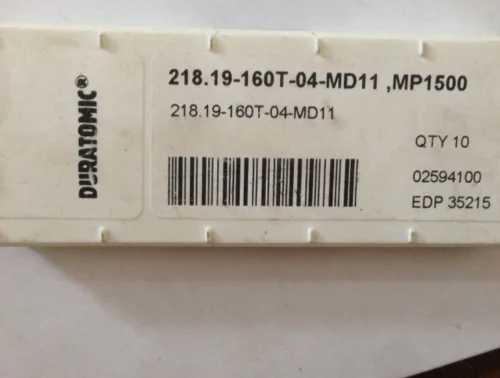 10 шт. вставки карбида 218,19-160T-04-MD11 MP1500