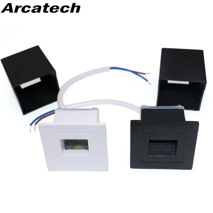 Высококачественный светодиодный светильник для ног 1 вт встроенный настенный