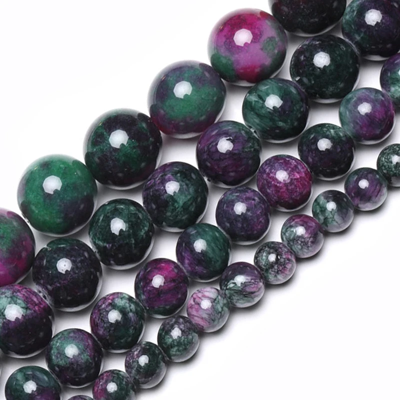 

Wholesale Tourmaline Persian Jades Natural Stone Bedas for Jewelry Making Loose Spacer Round Beads Diy Necklace 6/8/10/12mm 15"