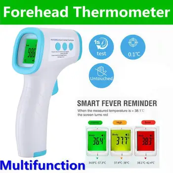 

New Infrared Thermometer Non-contact Digital Adult with Lcd Display for Body Forehead Fever Cheap Thermometer Fast Ship