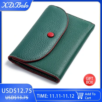 

XDBOLO Luxury Brand Leather Wallets Women Short Zipper Coin Purses Tassel Design Clutch Wallet Female Money Credit Card Holder