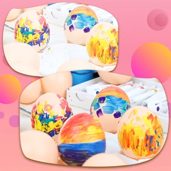 

Model Plastic Egg Toy DIY Hand-Painted Teaching Aids Toy Painted Coloured Drawing Fake Egg Early Education Gift