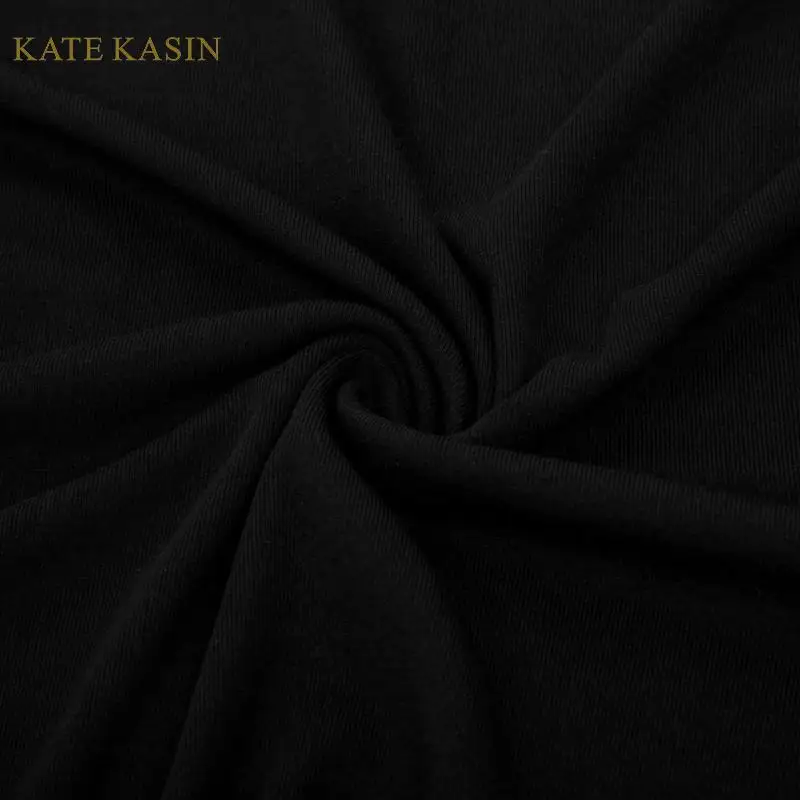 Kate Kasin женская одежда весна осень длинный рукав тонкая футболка с v-образным вырезом Повседневная футболка с бантом Топы женские основные рубашки тройника