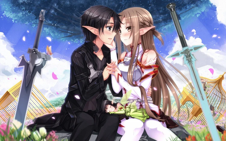 Sword Art Online Cosplay Kirito Sword Weapons Props Sao Rubber Elucidator Dark Repulser Katana Espada Knfie Weapon Toy For Teen