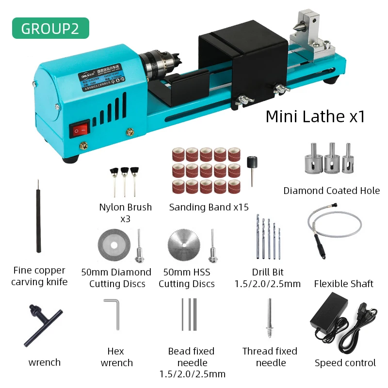150W Mini Lathe Beads Machine Miniature Buddha