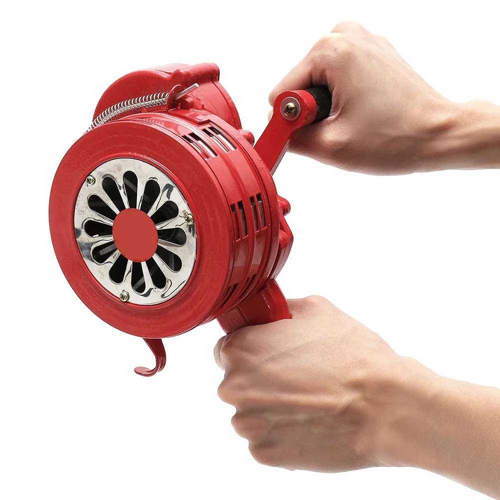 

Hand Operated Crank Air Raid Safety Siren Fire Emergency Alarm Aluminum Alloy 231X202X115mm LB88