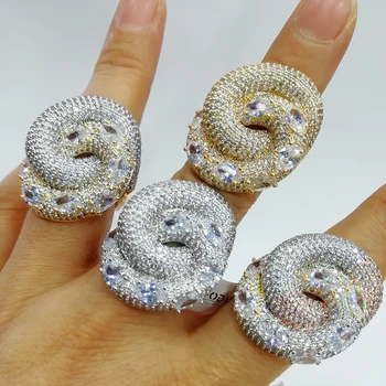 

GODKI Luxury Dance Belt Statement Rings with Baguette Cubic Zirconia Stones 2020 Women Engagement Party Jewelry High Quality