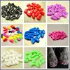 Nouvelle mode coloré chat ongles casquettes doux chat griffe doux pattes 20 PCS/lot avec colle adhésive gratuite taille XS S M LGift pour animal de compagnie ► Photo 2/6