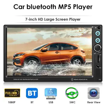 

T8013 7 inch HD Stereo Car MP5 Player Bluetooth FM Radio USB AUX w/Camera