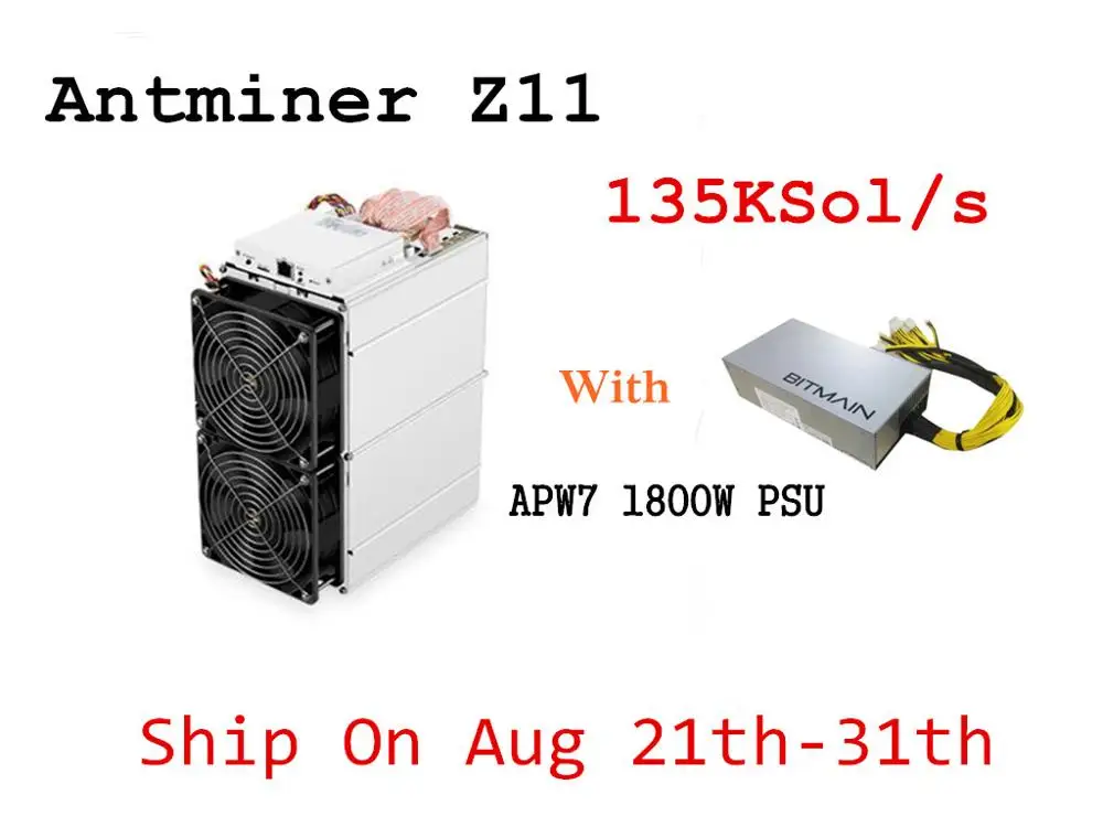 В наличии ZEC Miner Antminer Z11 135k Sol/s 1418W с BITMAIN 1800W PSU лучше, чем Innosilicon A9 Antminer S9 S11 S15 T15 Z9 В наличии ZEC Miner Antminer Z11 135k Sol/s 1418W с BITMAIN 1800W PSU лучше, чем Innosilicon A9 Antminer S9 S11 S15 T15 Z9