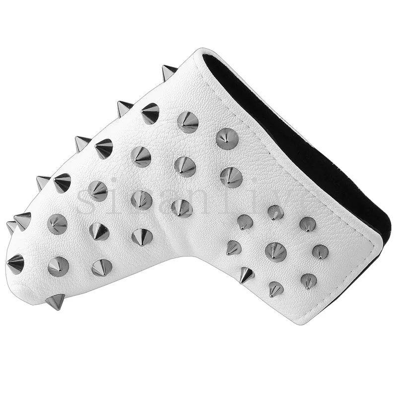 Премиум Blade Golf Putter крышка головы заклепки или череп клуб крышка с магнитной застежкой 2 цвета