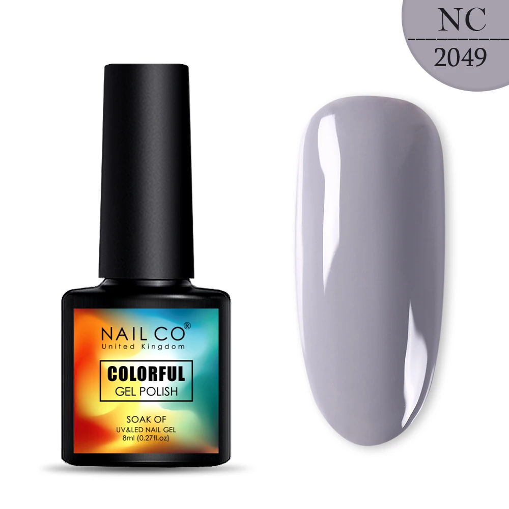 NAILCO, 8 мл, 130 цветов, Гель-лак для ногтей Lucky color, Гель-лак для ногтей, дизайн ногтей, Гель-лак Esmalte Nails Lak Hybrid Soak Off - Цвет: 2049