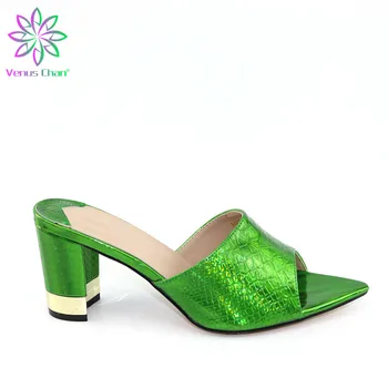 

Hot Selling 2020 Italian Design Nigerian Women SHoes In Green To Match Italian Ladies Matching Shoes For Party