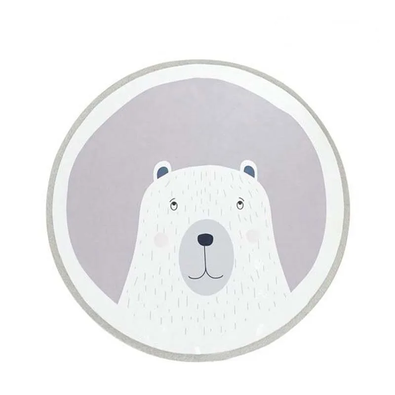 Игровой коврик мультфильм письмо Детская мозаика новорожденных ползание младенца одеяло хлопок Круглый Пол коврик, мат для Детская комната Декор