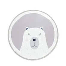 Игровой коврик мультфильм письмо Детская мозаика новорожденных ползание младенца одеяло хлопок Круглый Пол коврик, мат для Детская комната Декор