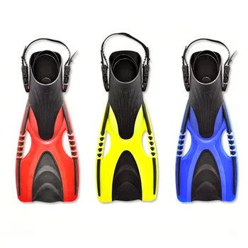 

Professional Elastic Silicone Adjustable Diving Swimming Long Scuba Fins Shoes for Adults Snorkeling Training Equipment