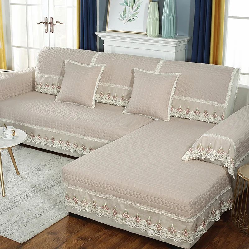 

Four season breathable Sofa Cover Sofa Towel Solid Color Couch Cover Seat Cover for Living Room Corner Sofa Towel