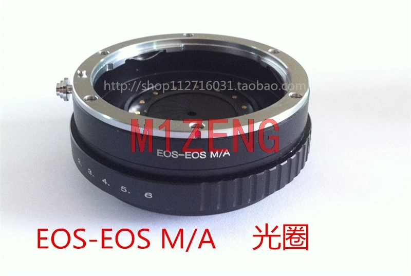 Eos-Eosm Anello Adattatore Apertura Regolabile Per Obiettivo Canon Eos A Canon Eos M Ef-M Fotocamera Mirrorless Eosm/M2/M3/M5/M6/M10/M50/M100