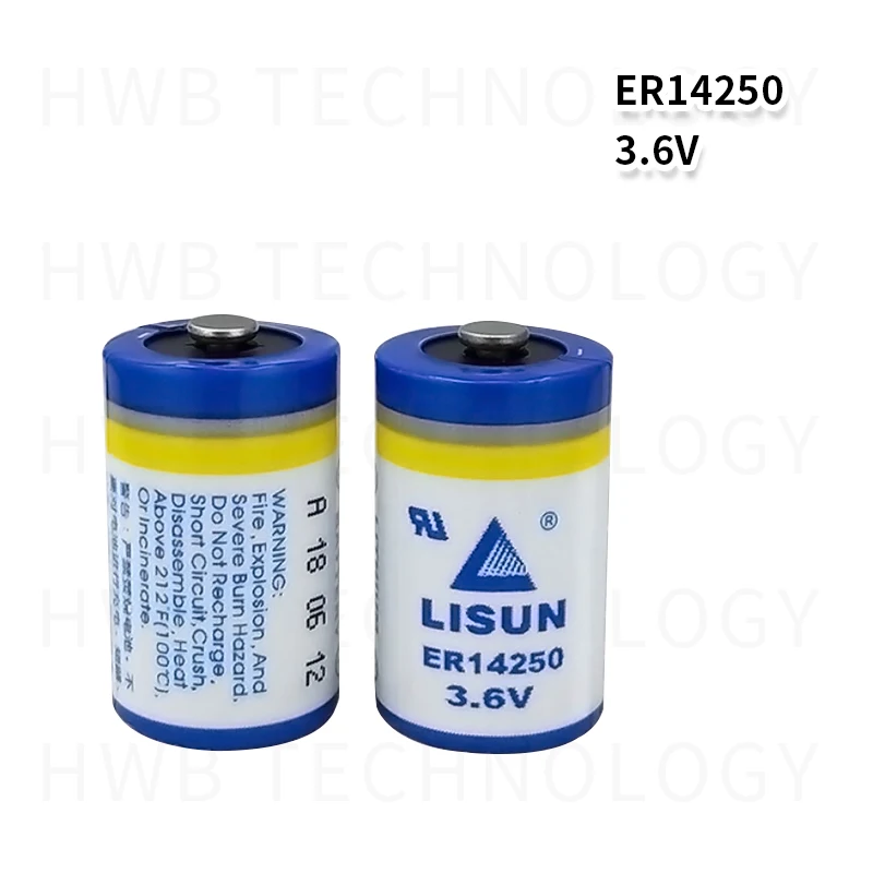 6 упаковок LISUN ER14250 1/2AA 3,6 V 1200mAh литиевая батарея батареи для ПЛК-устройств