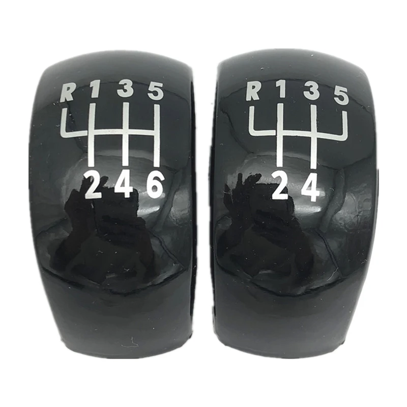 Car Styling 5/6 Speed Gear Shift Knob Cap Cover Badge Emblem Lever