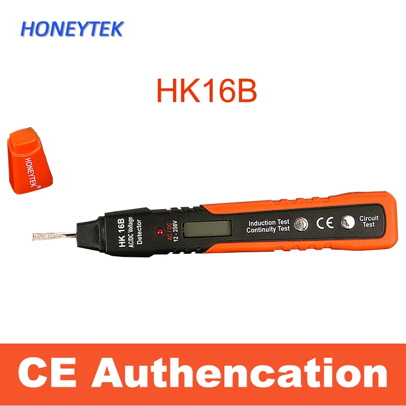 

HONEYTEK AC Voltage Meters Pen Type Digital Multimeter Detector Tester Meter Pen style Detector 50/60Hz Circuit 12V to 600V