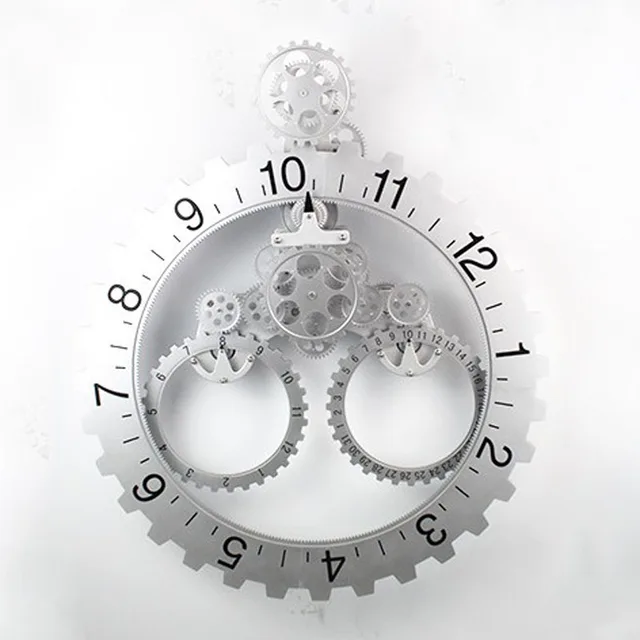 Kikkerland Big Wheel Revolving Wall Clock