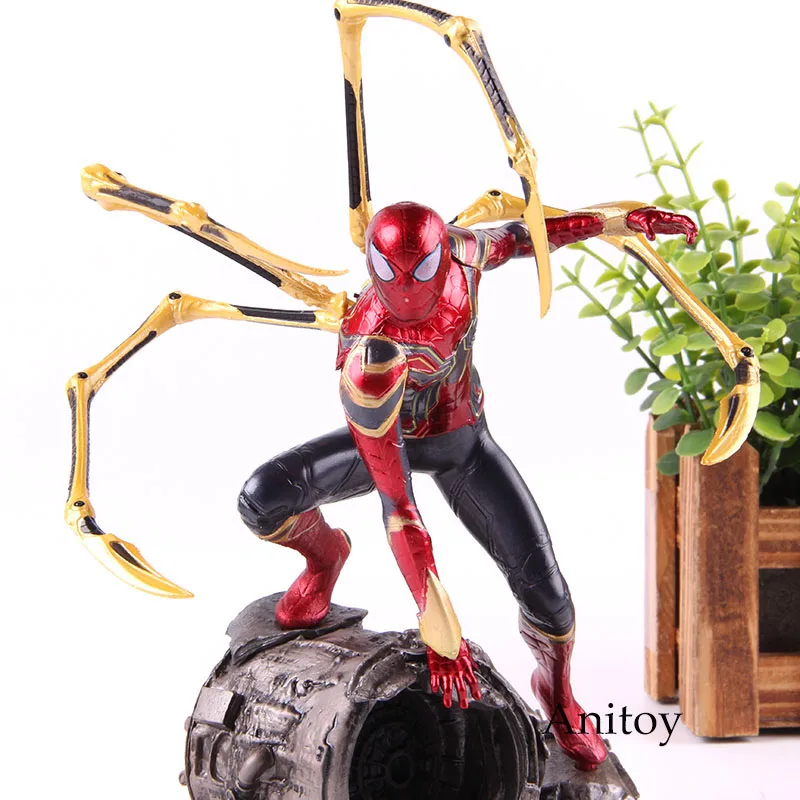 

1/10 Scale Spiderman Marvel Action Figure Avengers Infinity War Spiderman Artfx Iron Spider-Man Figure Collectible Model Toy